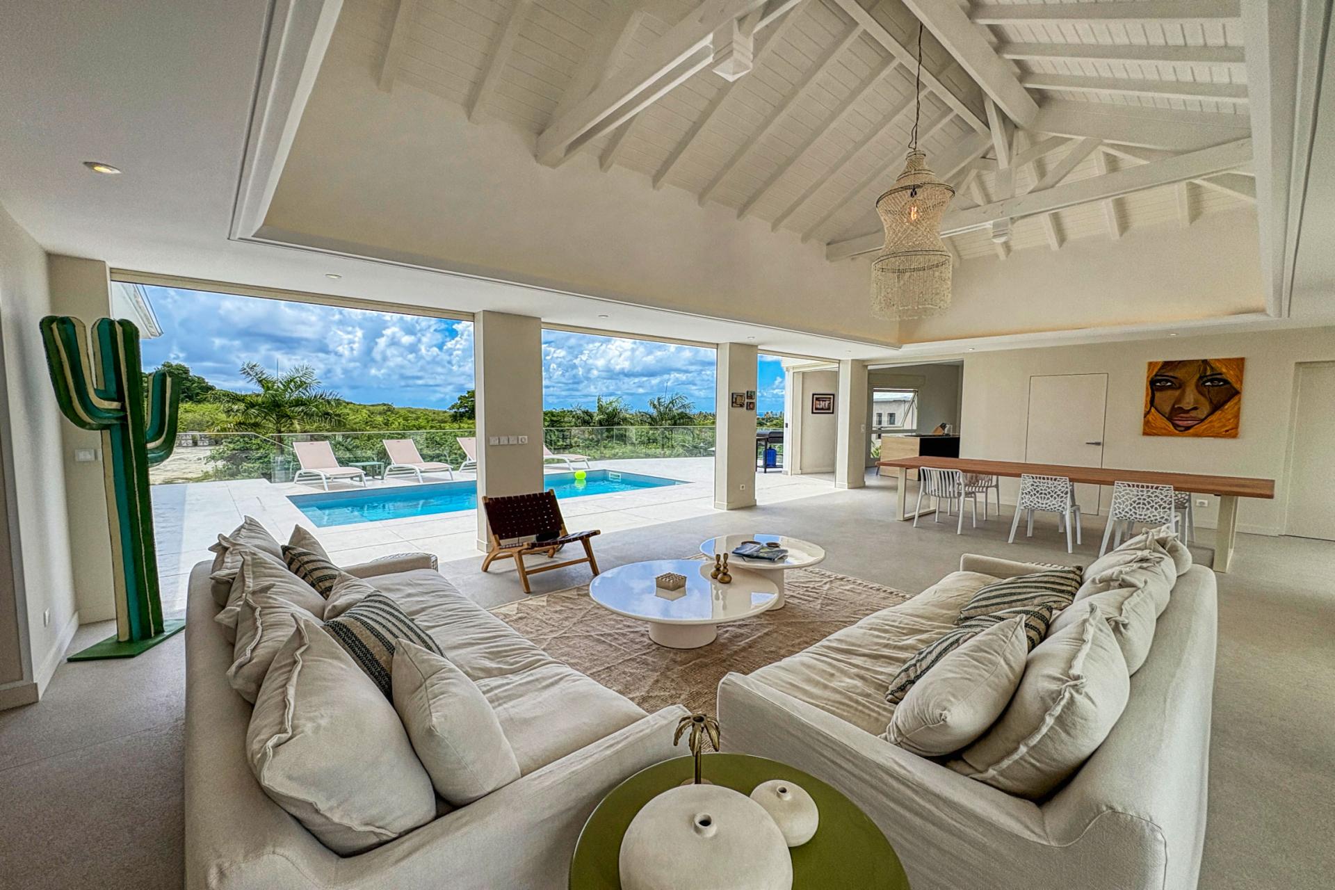 1.Location villa piscine vue mer Saint François Guadeloupe_Vue ensemble